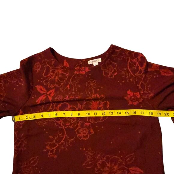 VTG Merona Slip Dress M Dark Academia Witchy Blood Red Silky Goblin Cottage - Picture 8 of 11